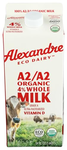 ALEXANDRE FAMILY FARMS Organic Regenerative UHT A2 Whole Milk, 59 FZ