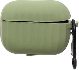 Soft Silicone Shock proof Wireless Earbud Protective Case With Keychain Clip And Easy to Disassemble Compatible with Apple Airpods Pro - Mint Green