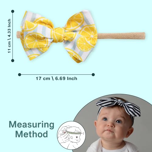 Image of POLKA TOTS Baby Hairbands for Kids Girl | Cute Stretchable Hair Bands for Baby Girls | Kids Hair Accessories | Elastic Infant Hairband | Toddler Hair Clips (Pack of 3)