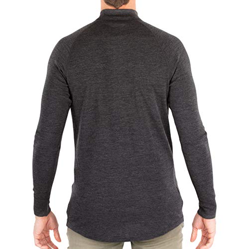 MERIWOOL Mens Base Layer 100% Merino Wool Midweight 250g Half Zip Sweater for Men2
