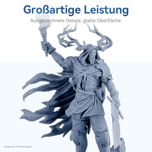 ELEGOO ABS Like Resin V2.0 Grau 2KG, 405nm LCD UV-Härtung 3D Drucker Resin 3D Printer Resin 3D Drucker Harz Sla Resin für LCD Resin 3D Drucker