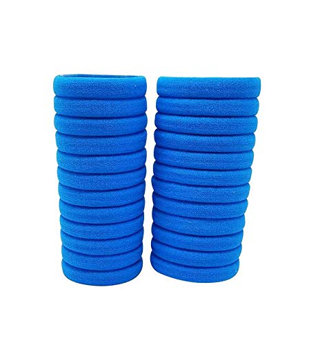 Elina Blue Colour Elastic Hair Rubber Band Long Lasting Allday Wear Ponytail Holders Medium size, for Women, School Girls (Pack of 24) (B07VVCW8HL) Amazon Price History, Amazon Price Tracker