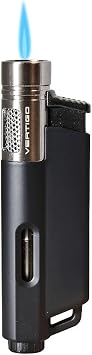 Vertigo Rave Single Torch Lighter Black