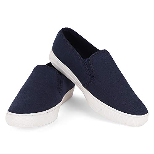 Image of Lazard Men Navy Canvas Shoe