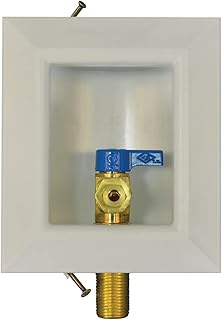 Jones Stephens B05910LF Icemaker Box, Quarter Turn Valve with MIP/SWT Connection, - White