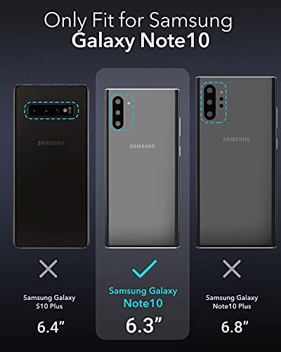 Youmaker Case For Galaxy Note 10, Built-In Screen Protector Work With Fingerprint Id Kickstand Full Body Heavy Duty Protection Shockproof Cover For Samsung Galaxy Note 10 6.3 Inch - Black #TOP5