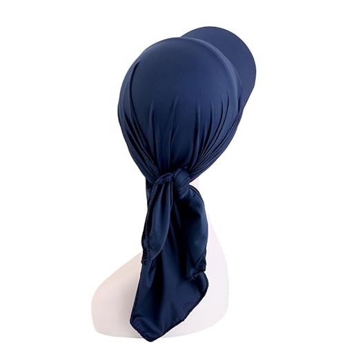 BUDUBIBI Boné de beisebol com lenço de cabeça, turbante étnico, largo, raspado, cabeça, chapéu de so