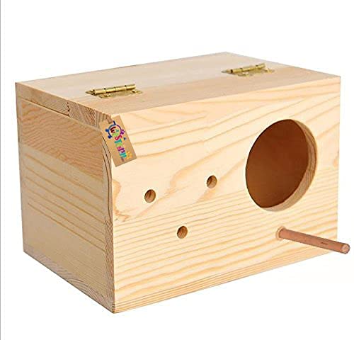 Western Era 15" Natural Wood Mountable Bird Nest Breeding Box with Perch for Bird, Macaw, Cockatoo, African Grey, Amazon (B097MFC62T) Amazon Price History, Amazon Price Tracker