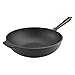 Carl Victor patelnia wok żeliwna 30 cm z drewnianym uchwytem