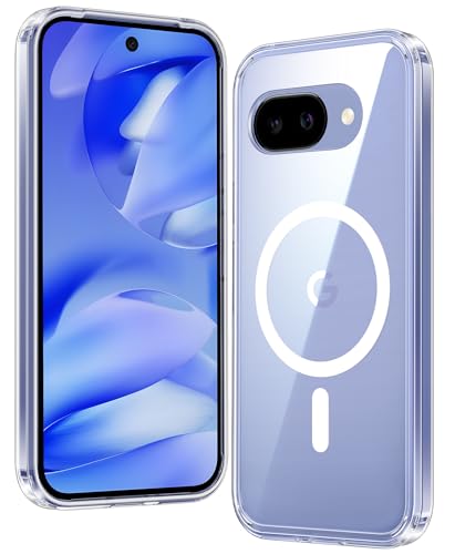 FNTCASE Custodia Google Pixel 9A Grado Militare Anticaduta Con Kickstand E Protezione Schermo - TPU Opaco Anti-Impronte, Nero - 3