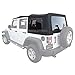 Sierra Offroad Soft Top for 2010 to 2018 Jeep Wrangler JK - Black, Sailcloth Vinyl - 4 Door Jeep Soft Top with Rear Plastic Tinted Windows - Factory Precision Fit Replacement - No Upper Door Skins