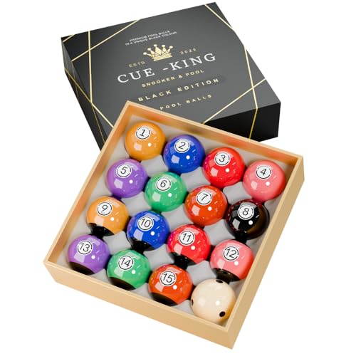 Pelotas de billar Cue-King para renovar tu mesa de billar con estilo Black Edition