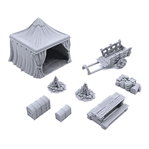 EnderToys Traveler's Camp II 28mm Terrain for RPG & Wargames