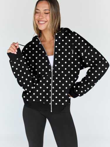 Image of Trendy Queen Womens Oversized Zip Up Hoodies Y2K Fall Sweatshirts 2026