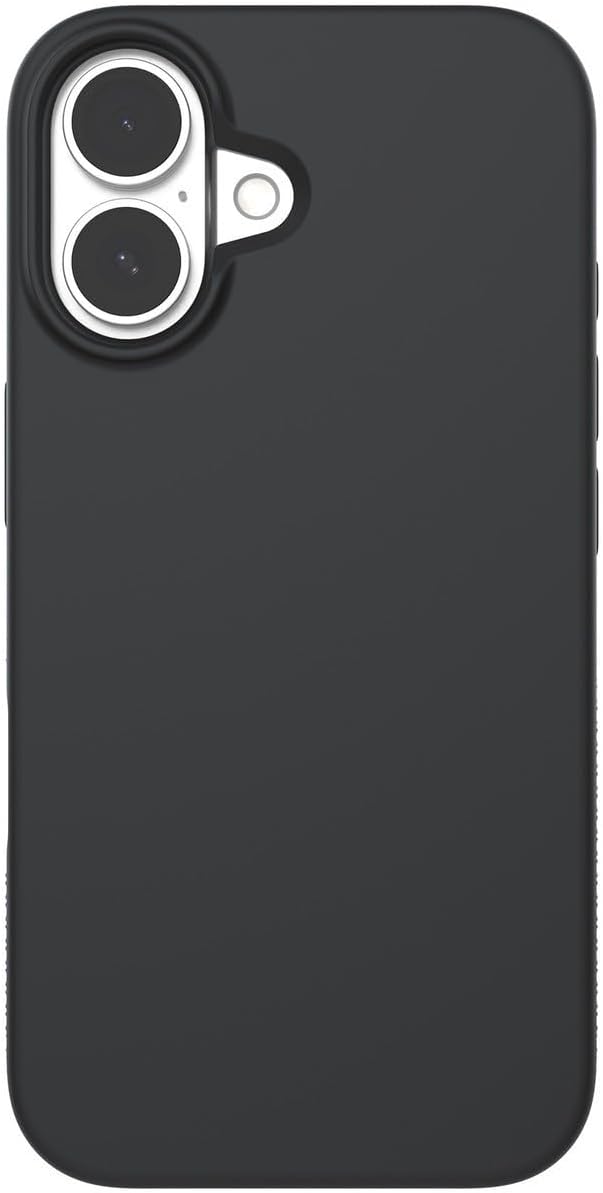 ZAGG Manhattan Snap for iPhone 16 Plus Case - MagSafe Compatible, 13ft Drop Protection, Strengthened with Graphene, Soft-Touch Silicone, Slim & Lightweight Design, 96% Recycled Content, Black
