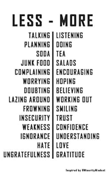 Paperback Notebook Journal - Less & More Book