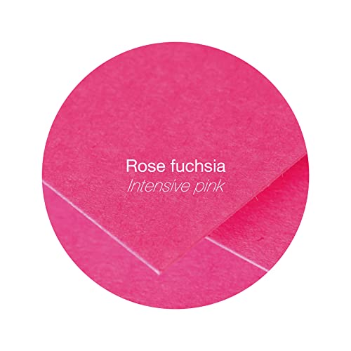 Clairefontaine 1624C Pack of 25 Plain Cards Format 15.8x22.2cm 210gsm Intensive Pink Invitation Cards Events Correspondence Pollen range Smooth Premium Paper - Image 2