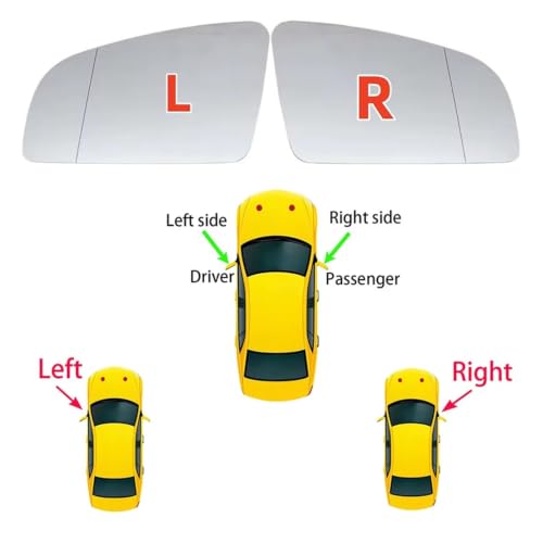 Rétroviseur extérieur verre dégivrant anti angle mort pour A4 B6 B7 A6 C6
