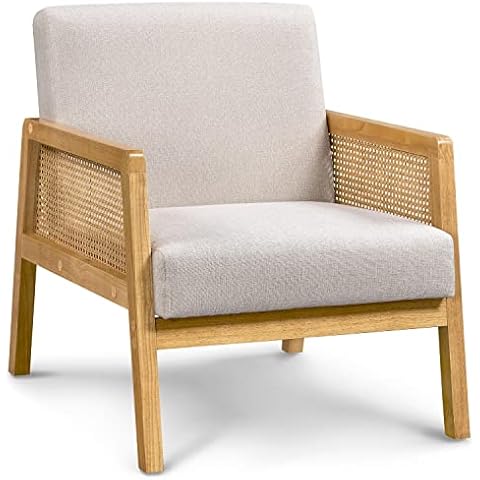 Fauteuil Relax Yaheetech en Bois et Tissu Cover