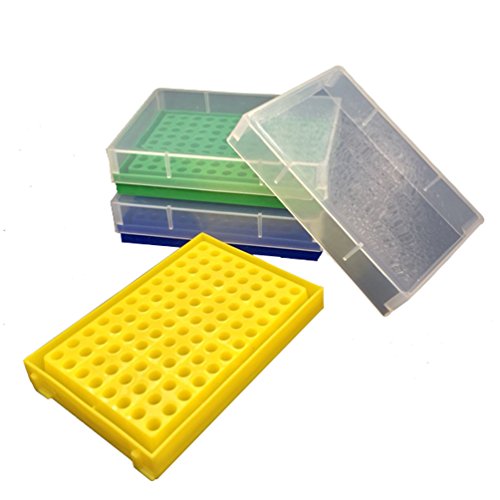 Pul Factory Plastic 96-Well Pcr Rack For 0.2Ml Micro Centrifuge Tube, Assorted Colors, Pack Of 5 #TOP1