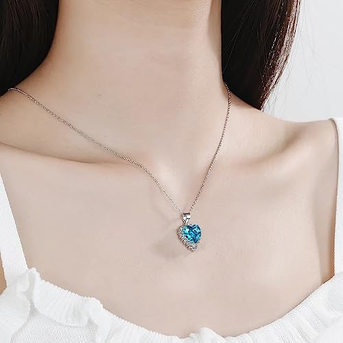 Collier de chaîne en zircone en forme de coeur, le cadeau idéal pour elle - 2