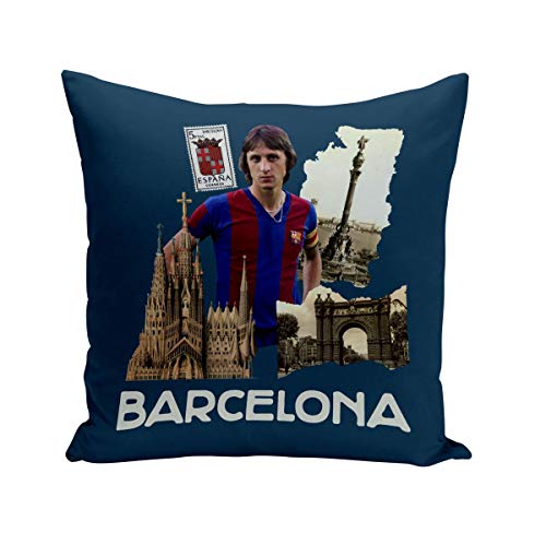 Fabulous Coussin 40x40 cm Barcelona Collage Ville Carte Postale FC Barcelone