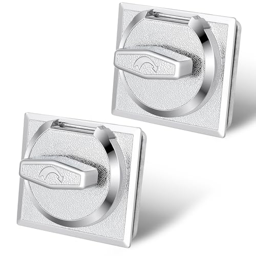 ElaraBerry 2 Pcs 25 Cent Coin Mechanism Vending Machine Coin Mech for Gumball Candy Capsule Vending Machine 0.25 Purchase Universal Replacement Parts, 3.62 x 3.23 x 2.56 Inch, Metal Chrome Plated