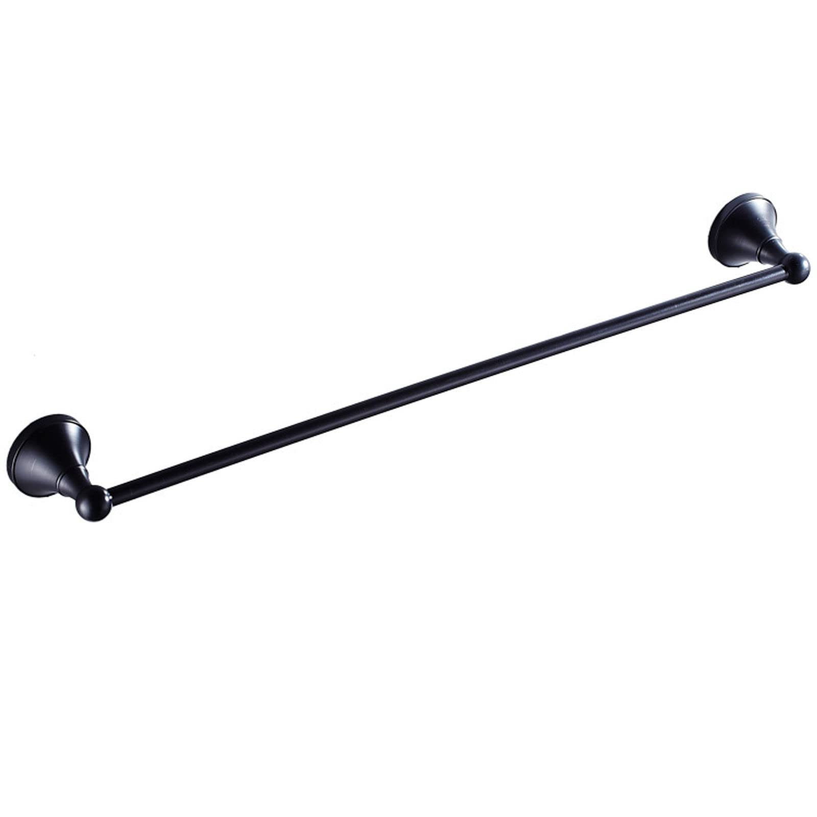 Porte-serviettes de bain en laiton rétro européen chic noir 47cm
