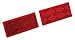 Reese Towpower 73888 Red Quick Mount Rectangular Reflector, 2 Pack