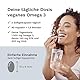 Veganes Omega 3 hochdosiert - 1500 mg je Tagesdosis mit 450 DHA & 225 EPA aus Algenöl - 90 Kapseln 1 Monat - Omega 3 Algenöl Kapseln mit Markenrohstoff life‘sOMEGA® - Fischfrei - Balanced Vitality