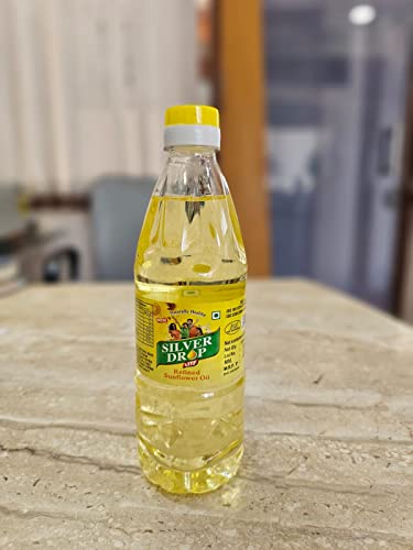 Image of Silver Drop Refined Sunflower Oil 100% Natural, Pure for Cooking and Frying | Healthiest Cooking Oil | Edible Cooking Oil (500 ML)