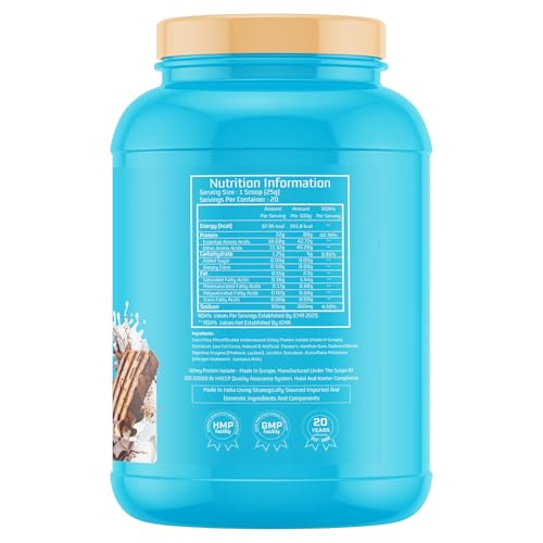 Image of Myfitness iWhey H2O | 88% Protein Per Serving | 100% Whey Protein Isolate | Added Colostrum | Added Digestive Enzymes | Whey Protein Powder (500g (20 servings), Double Rich Chocolate)