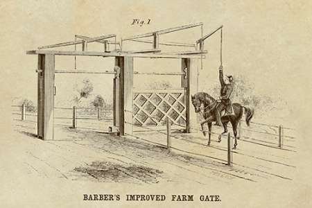 CANVAS-FRAMED-Barbers-Improved-Farm-Gate-museo-wall-decore-framed-Horizontal-size_60_X_91cm