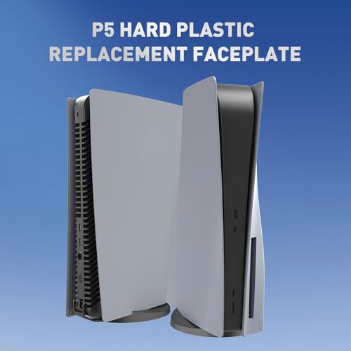Image of Disc Edition Face Plates Cover Skins Shell Panels for PS5 Console, Accessories for PlayStation 5 Protective Replacement Faceplates 30th Anniversary (Grey)