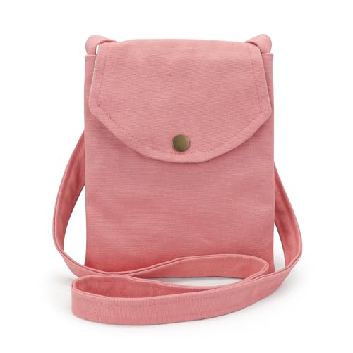 Ultralight Small Crossbody Bags, Canvas Small Crossbody Purses for Women and Girls, Compact Small Crossbody Purse