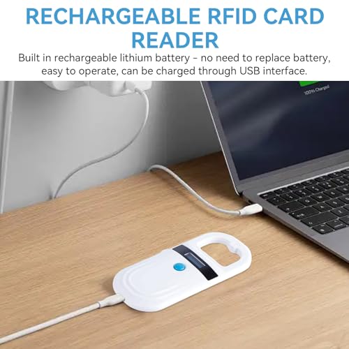 Image of Pet Microchip Scanner, Rechargeable Pet Microchip Reader Pet Chip ID Scanner with OLED Display Screen Supports FDX-B (ISO11784 /11785) and EMID Microchips for Animal /Pets /Pigs /Dogs /Cats