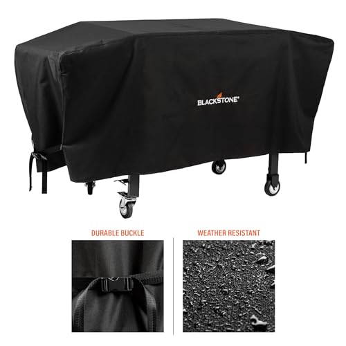 Blackstone 1528 600D Polyester Heavy Duty Flat top Gas Grill Cover, Water Resistant Exclusively Fits 36" Griddle Cooking Station, Black
