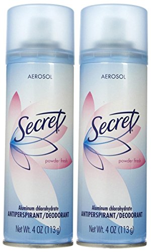 Secret Deodorant Powder Fresh 4 Ounce Aerosol (118ml) (2 Pack)