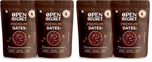 Image of Open Secret Fard Dates | 800gm | Healthy Snacks, Khajoor, Khajur, Dry Fruits, Dates with No Added Sugar Healthy Food & Nutritious (400gm x 2) (Pack of 2)