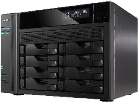 Asustor As 608t Intel Atom 2.13ghz 1gb Ddr3 2gbe 2esata Usb3.0 8 Bay Nas Server