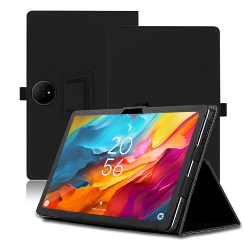 Funda para TCL NXTPAPER 14 14.3 Pulgadas, TCL NXTPAPER 14 Tablet Funda, Funda Protectora Plegable con Soporte para Lápiz y Correa para la Muñeca, Protección Total. (Negro)