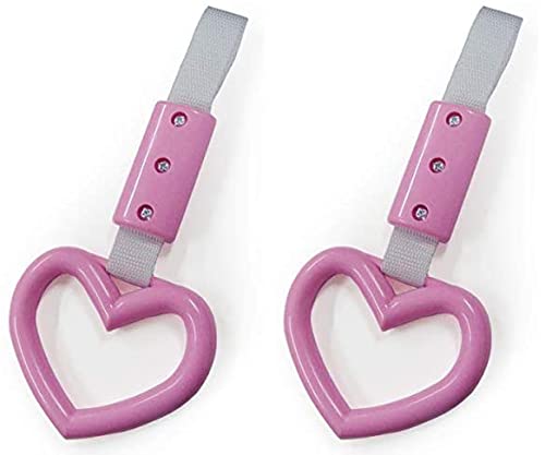 Amazon | 車内用 吊り革 ハートピンク2個セット つり革 吊り輪