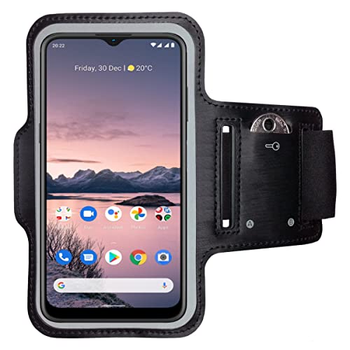 CoverKingz Brassard de Sport pour Nokia G11/G21 - Brassard pour Smartphone, Accessoire de Sport avec Poche pour Les clés Nokia G11/G21 - Accessoire Sport, Brassard téléphone Portable Noir Cover