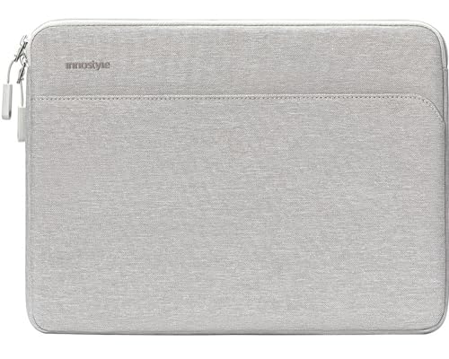 INNOSTYLE Bolsa para portátil de 14 pulgadas, resistente al agua OmniProtect delgada gris, compatible con Apple MacBook Pro/Air, HP ProBook, Dell Inspiron, Lenovo Yoga, ASUS