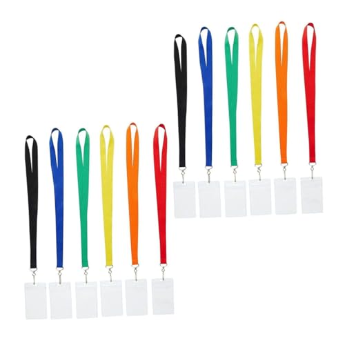 Porte-badge transparent anti-perte pour carte d'accès et badge de travail