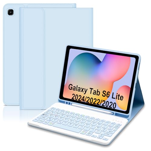Hofsos Coque Clavier pour Samsung Tab S6 Lite 10,4
