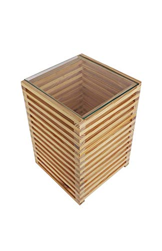 Classi Crafty Wooden Table Lamp Suitable for Bedside, Drawing Room, Side Table in Light Brown Colour Pack of 9