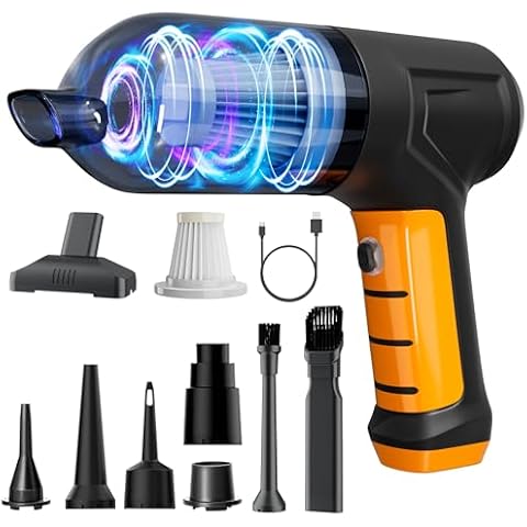 KitkidKind Car Vacuum Cleaner,Handheld Vacuum Cordless Portable Vacuum Cleaner with Best Suction-3 in 1 High Power Brushless Motor 13000PA Maximum Power -40 Mins Runtime for Car Home Office Cover