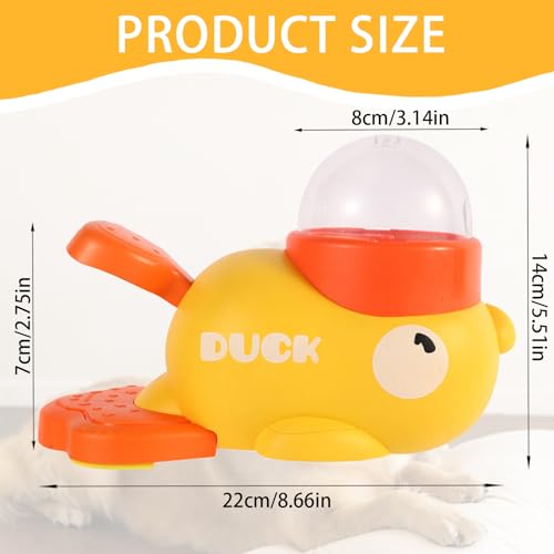 LUKIUP Entenform Hund Slow Feeder, Intelligenzspielzeug für Hunde Interaktives Hundespielzeug, Slow Feeder Spaß & Training für Haustiere, Reduziert Blähungen und Beugt Schluckbeschwerden vor