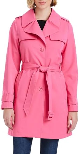 kate spade new york Women's Pleated Back Trench Coat, Watermelon